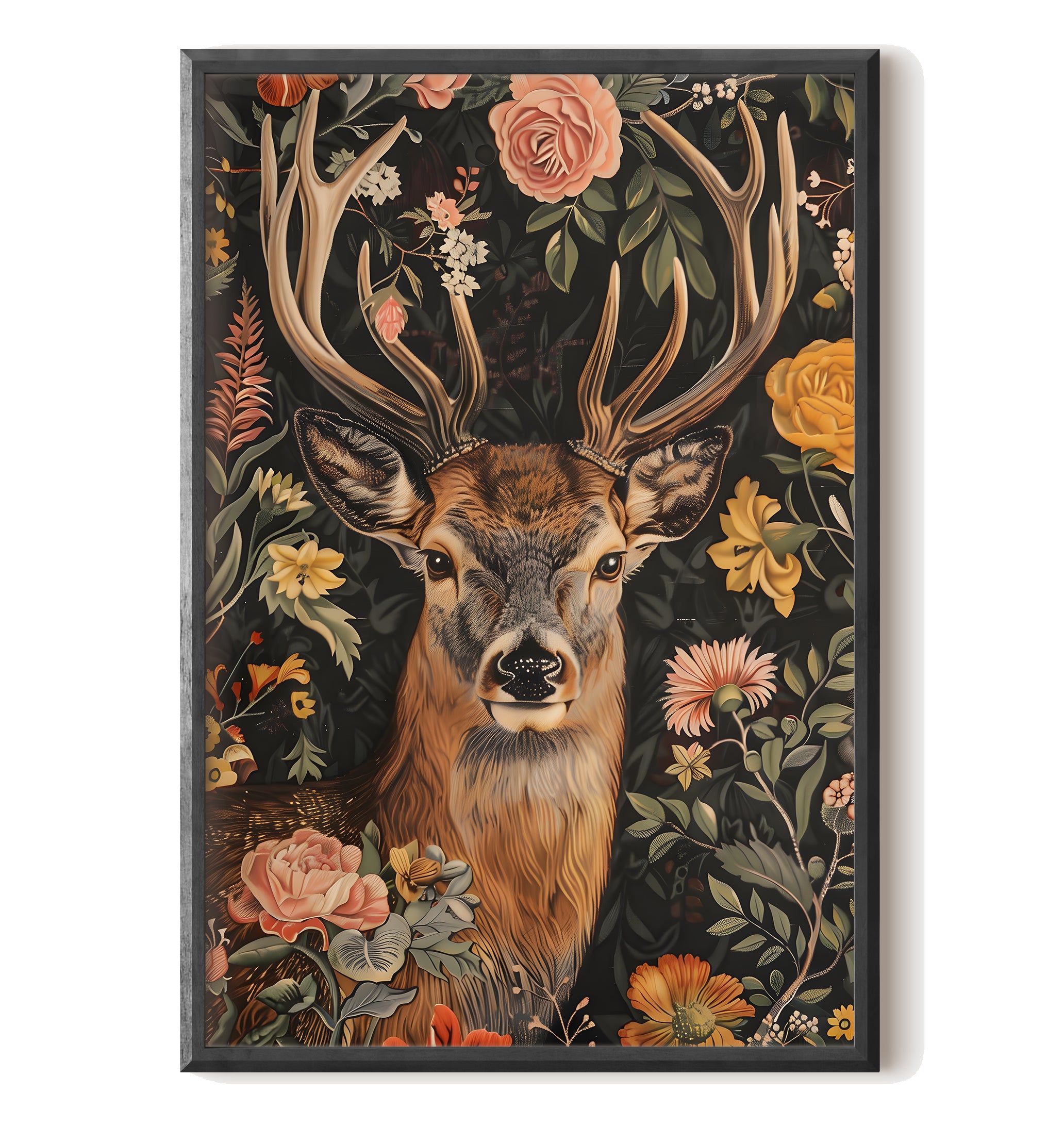 Floral Deer Majesty