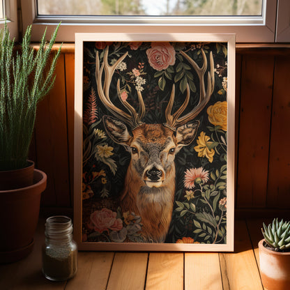 Floral Deer Majesty