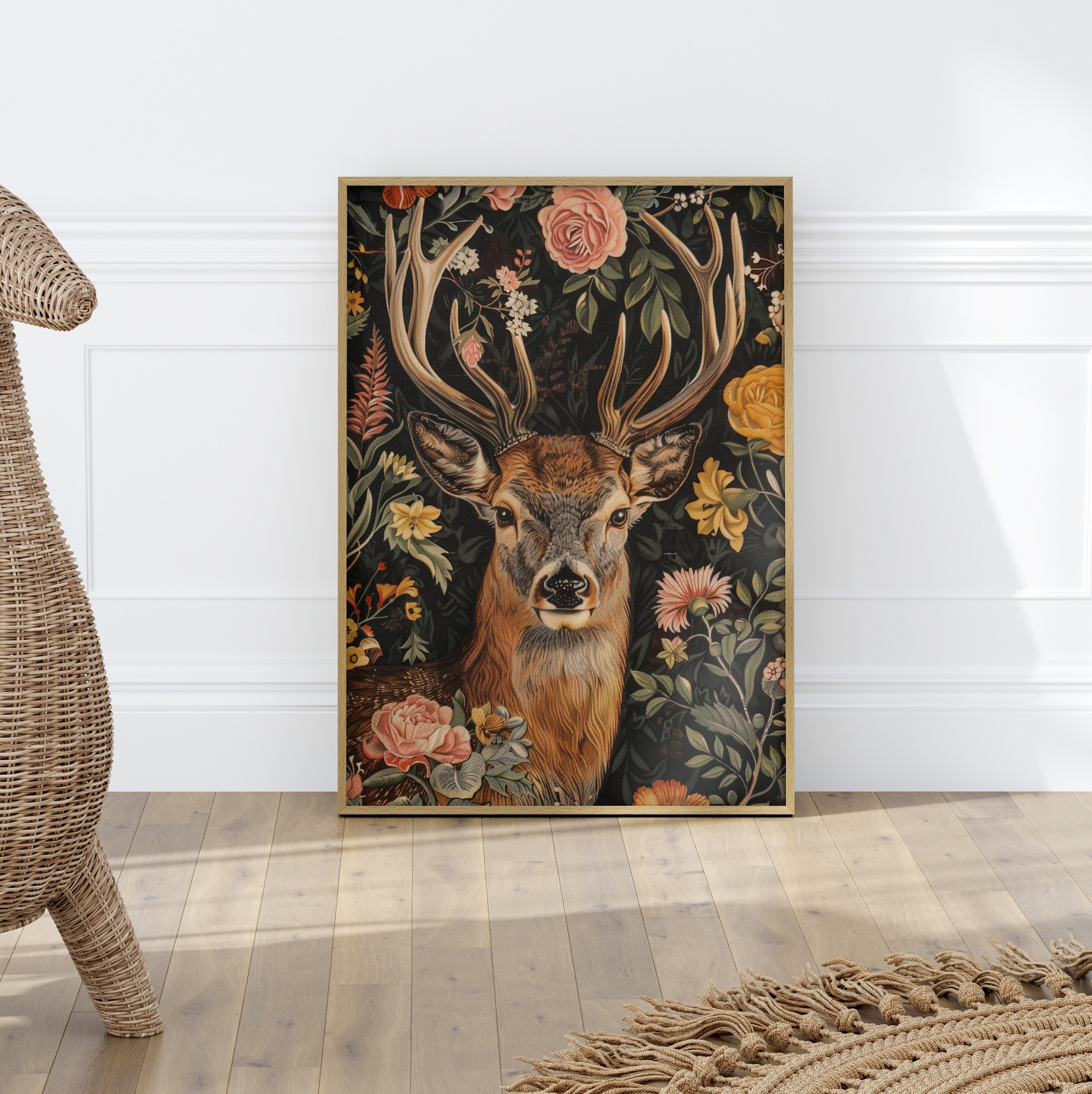 Floral Deer Majesty