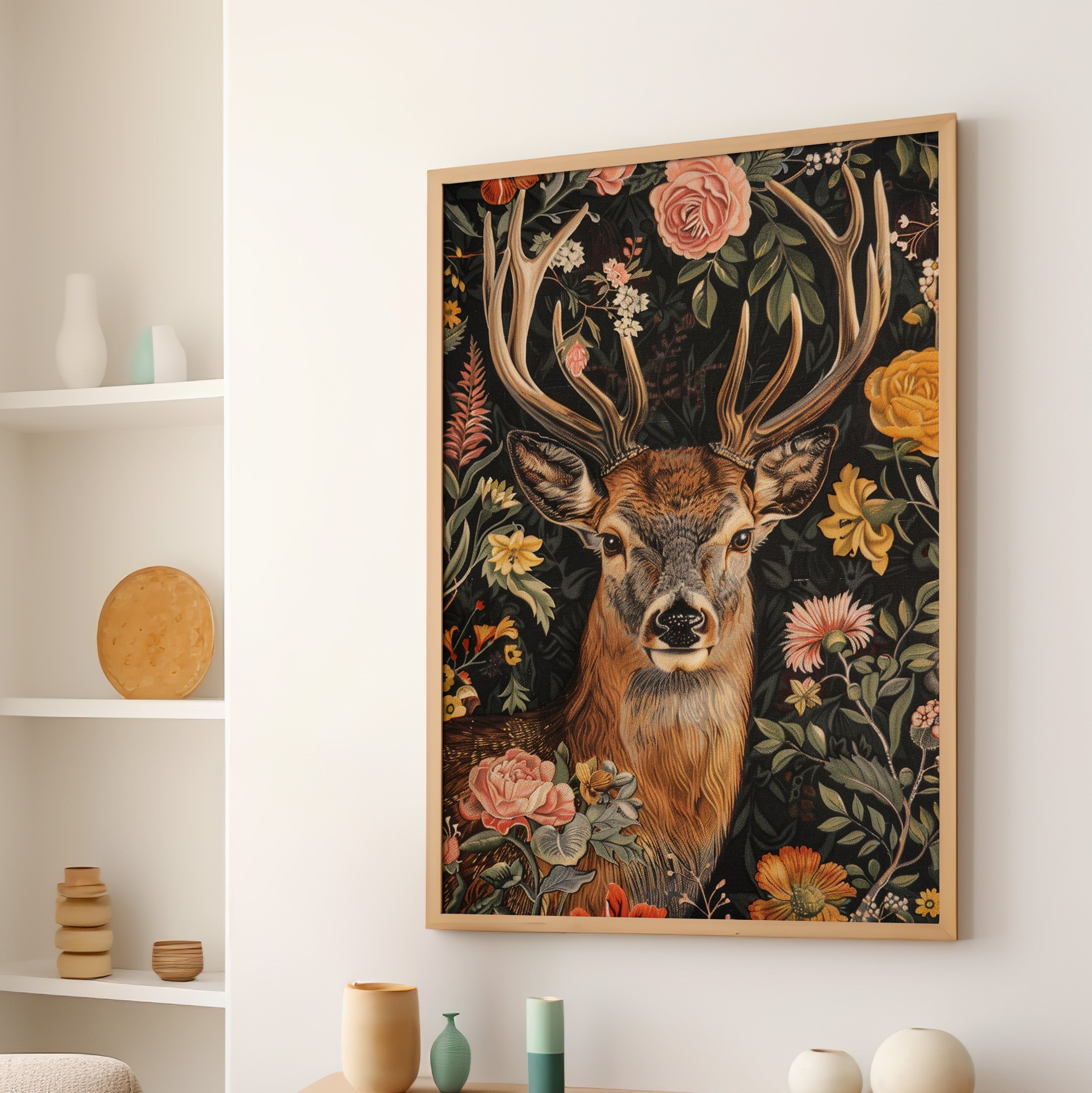 Floral Deer Majesty