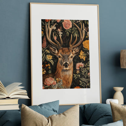 Floral Deer Majesty