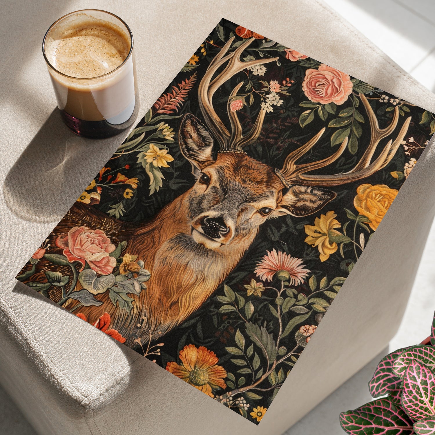 Floral Deer Majesty