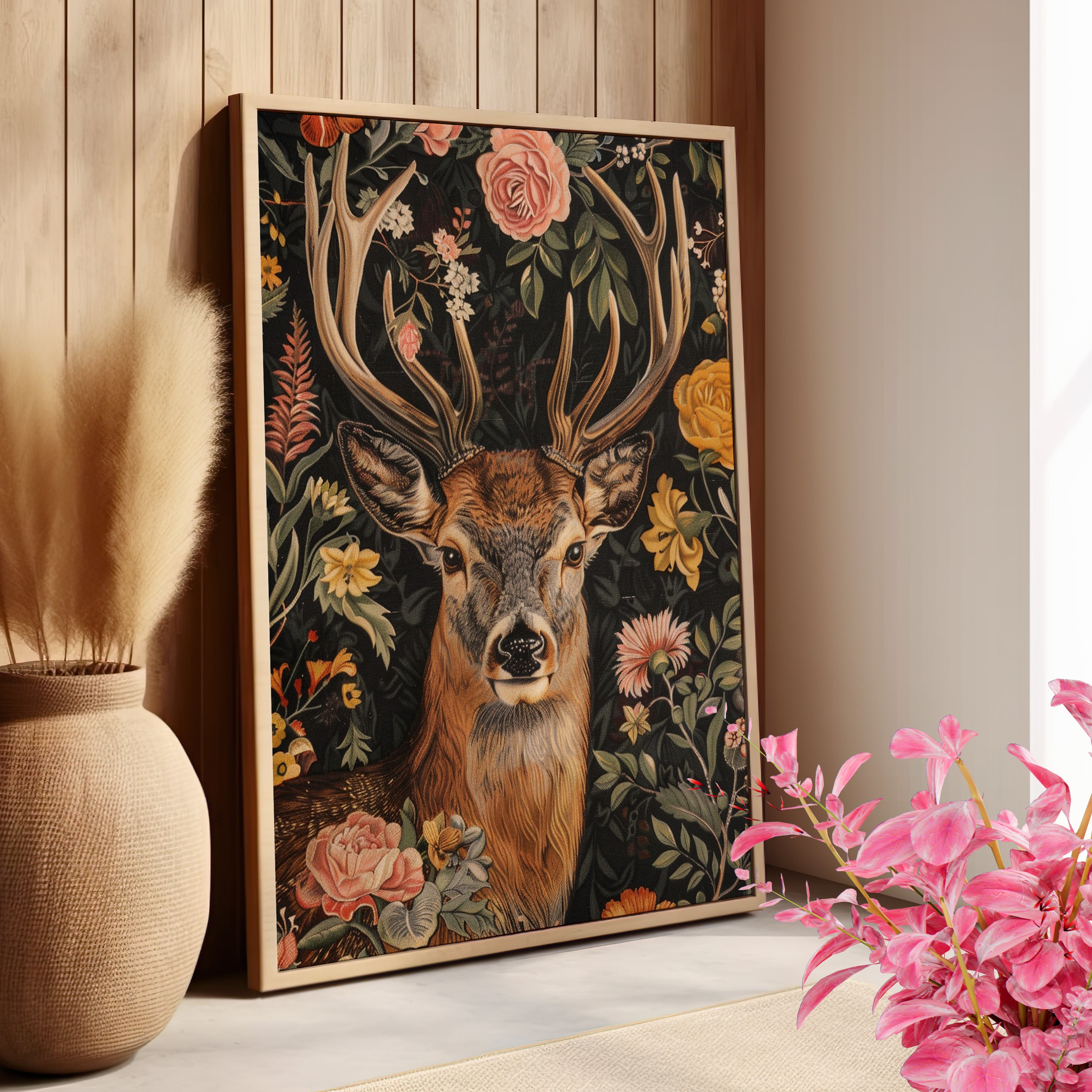 Floral Deer Majesty