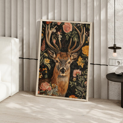 Floral Deer Majesty