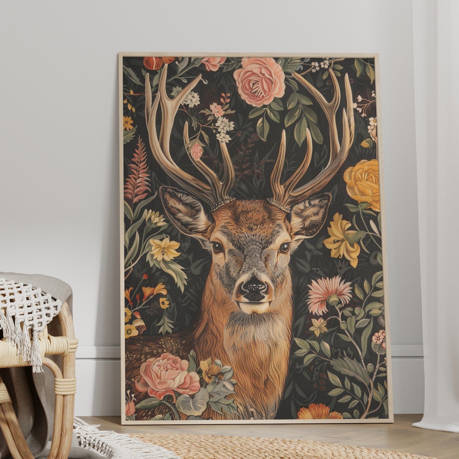 Floral Deer Majesty