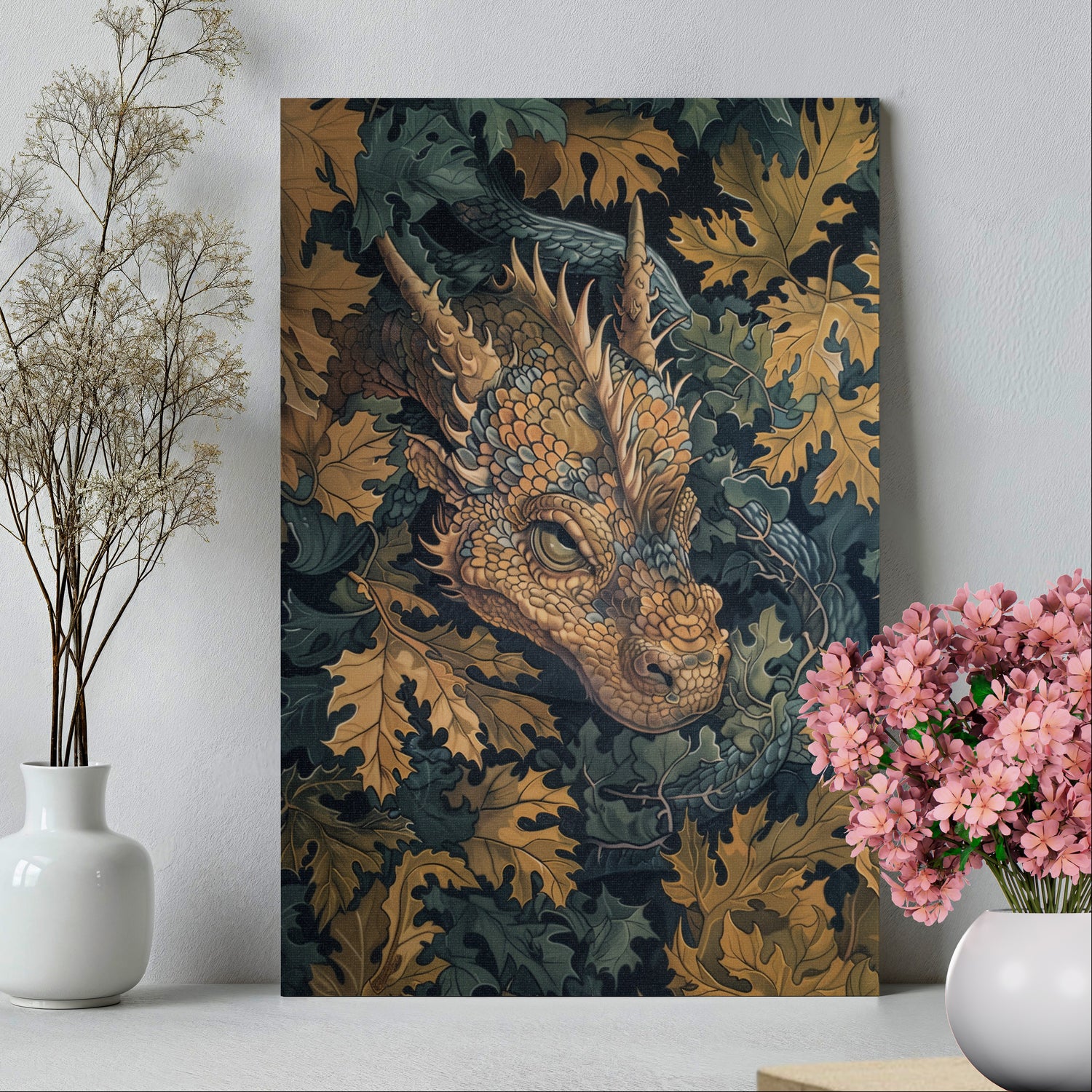 .75&quot; Matte Canvas - Enchanted Forest Dragon