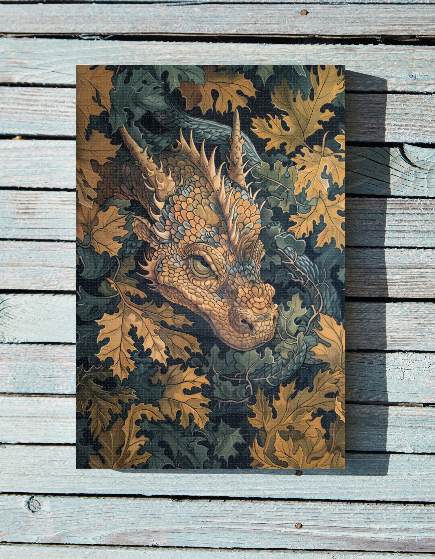 .75&quot; Matte Canvas - Enchanted Forest Dragon