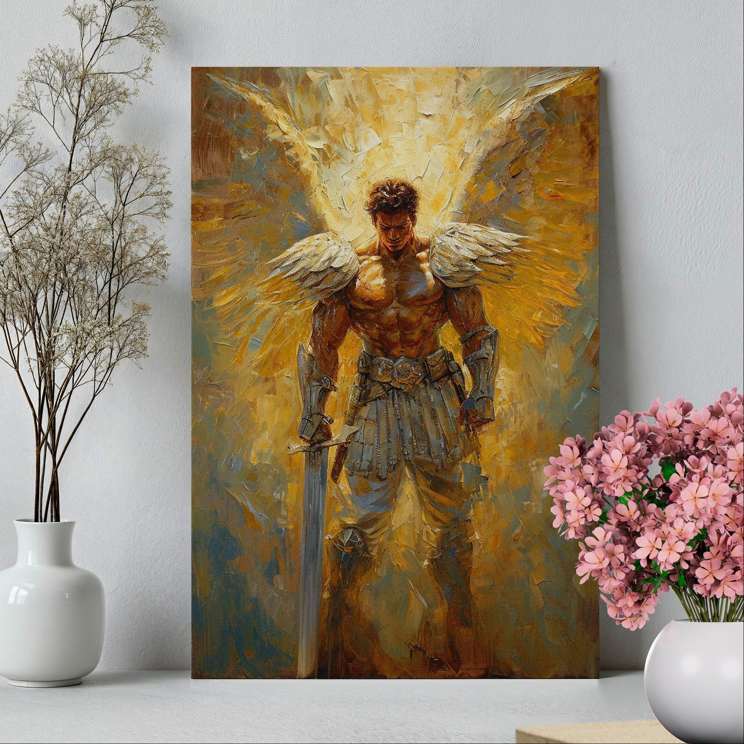 .75&quot; Matte Canvas - Celestial Warrior&