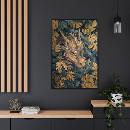 Framed Canvas - Enchanted Forest Dragon