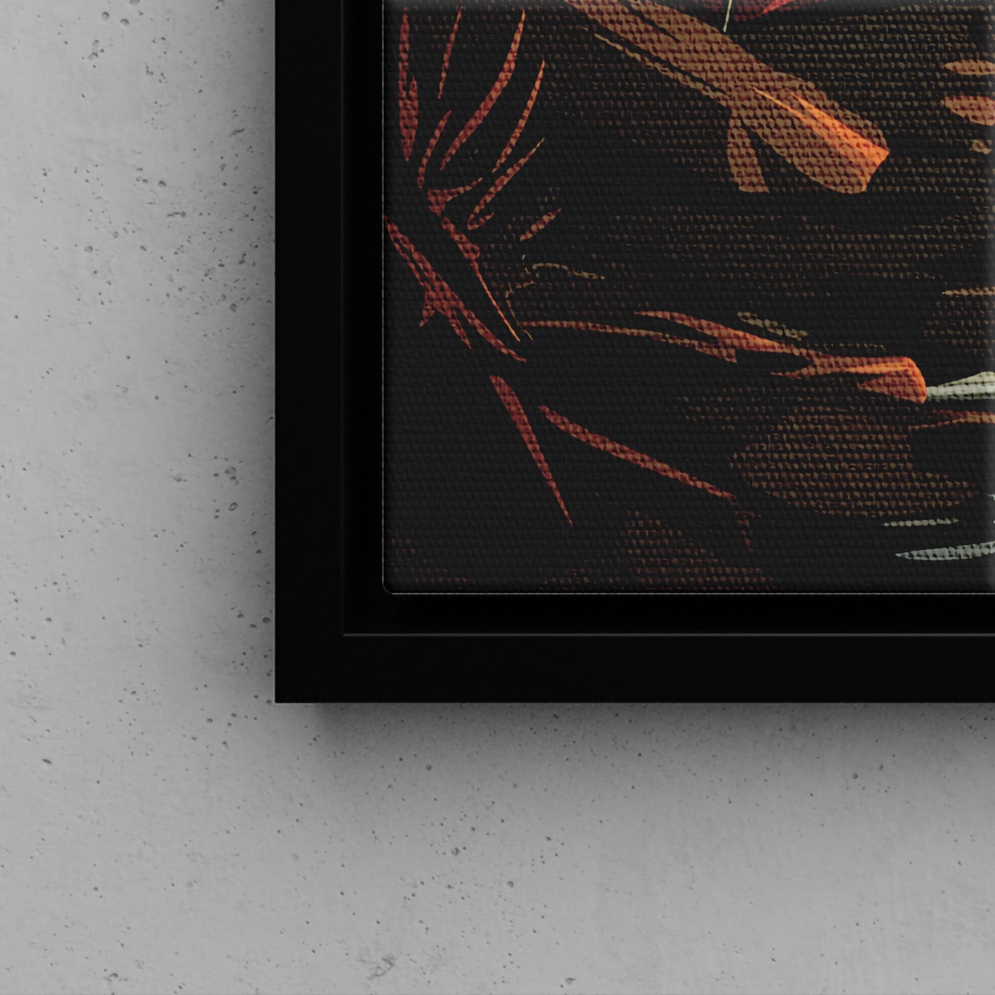 Framed Canvas - Moonlit Campfire Escape