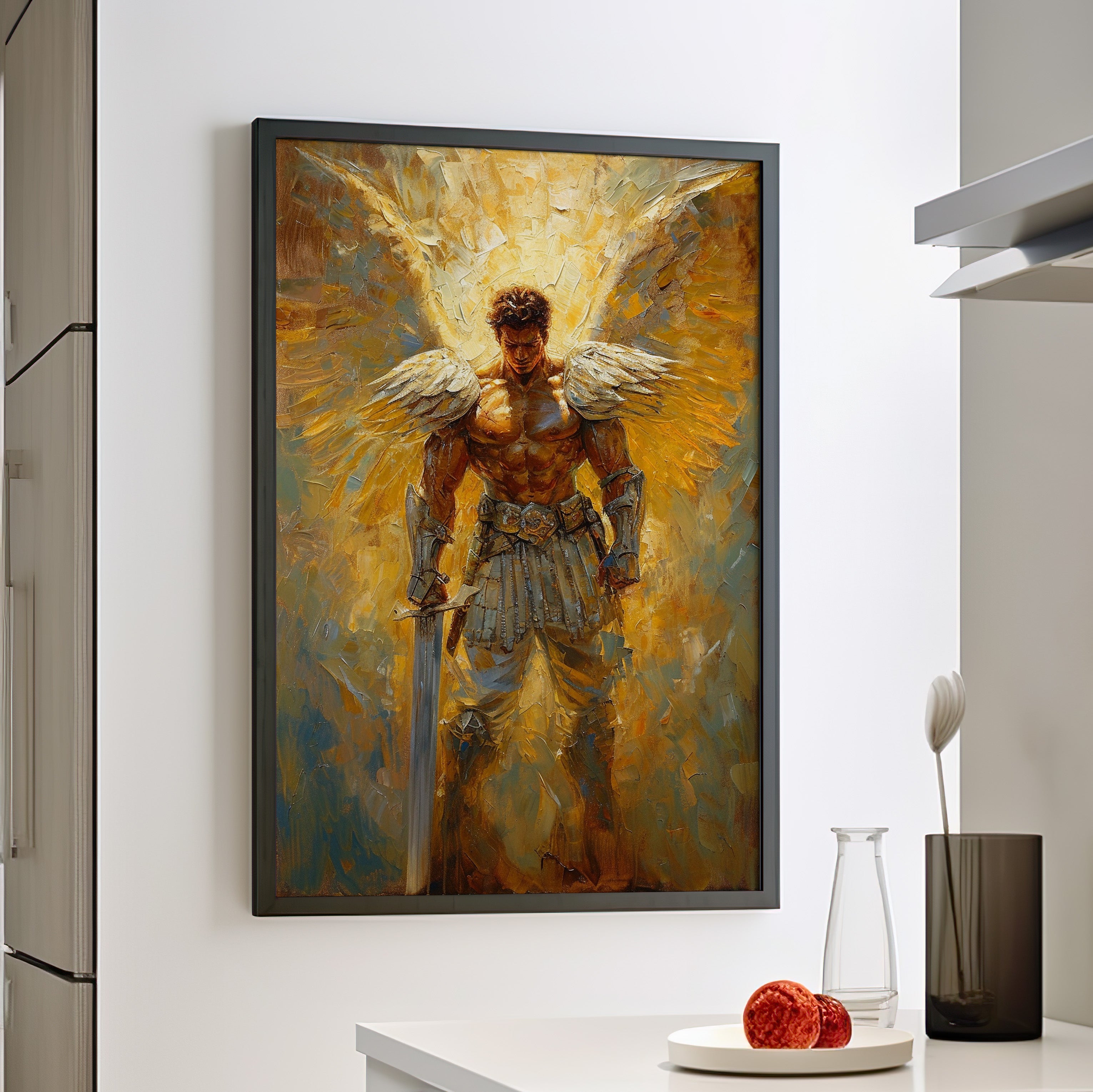 Framed Paper Print - Celestial Warrior&