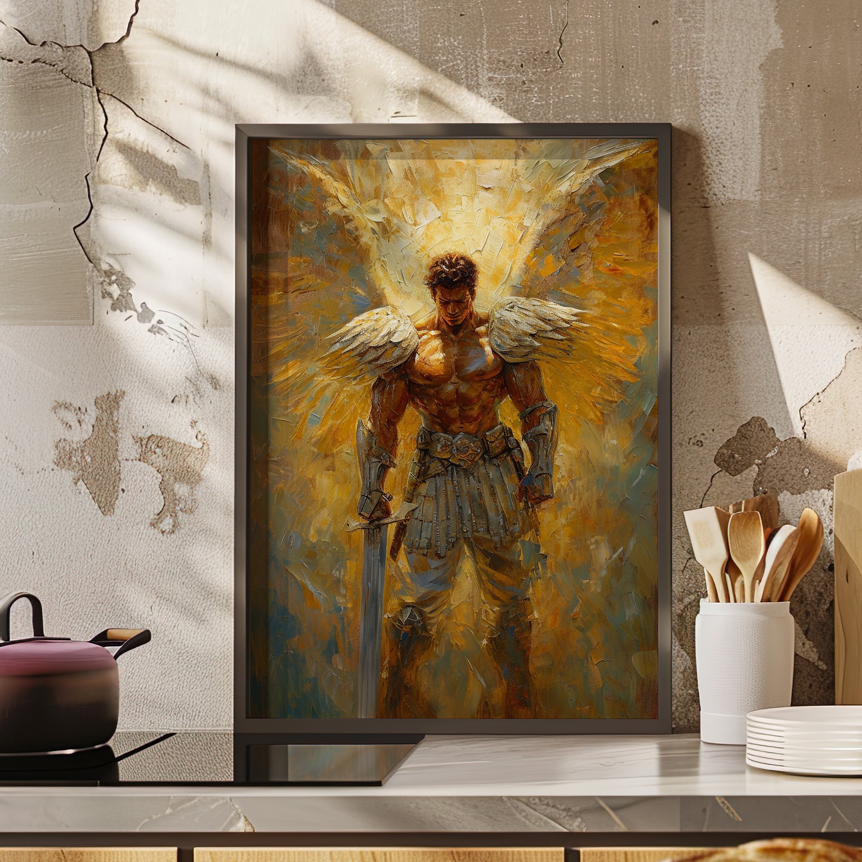 Framed Paper Print - Celestial Warrior&