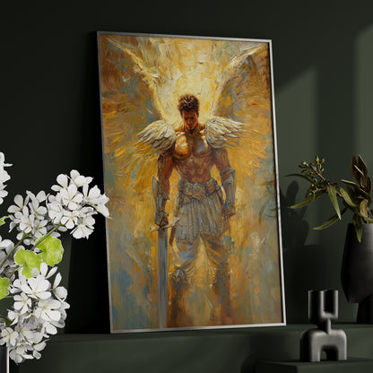 Framed Paper Print - Celestial Warrior&