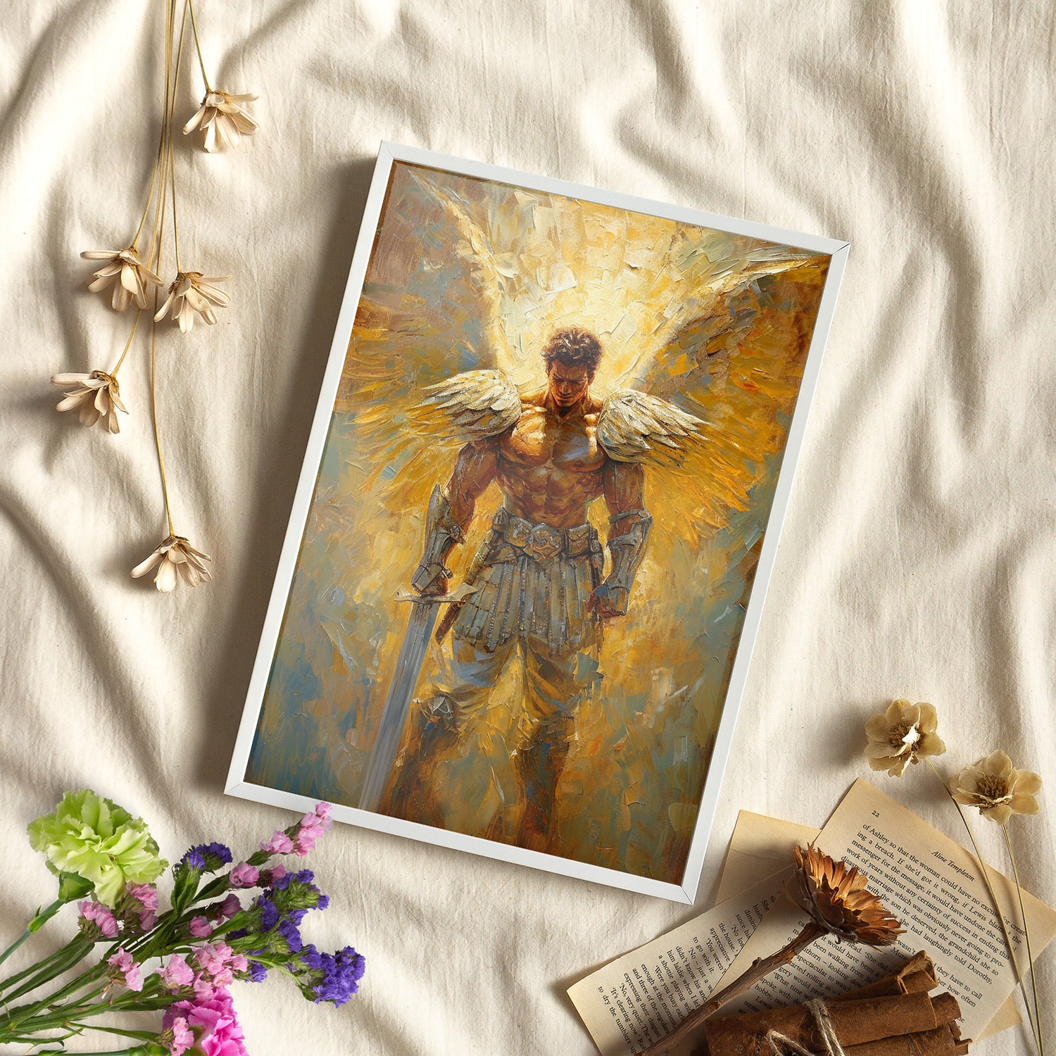 Framed Paper Print - Celestial Warrior&