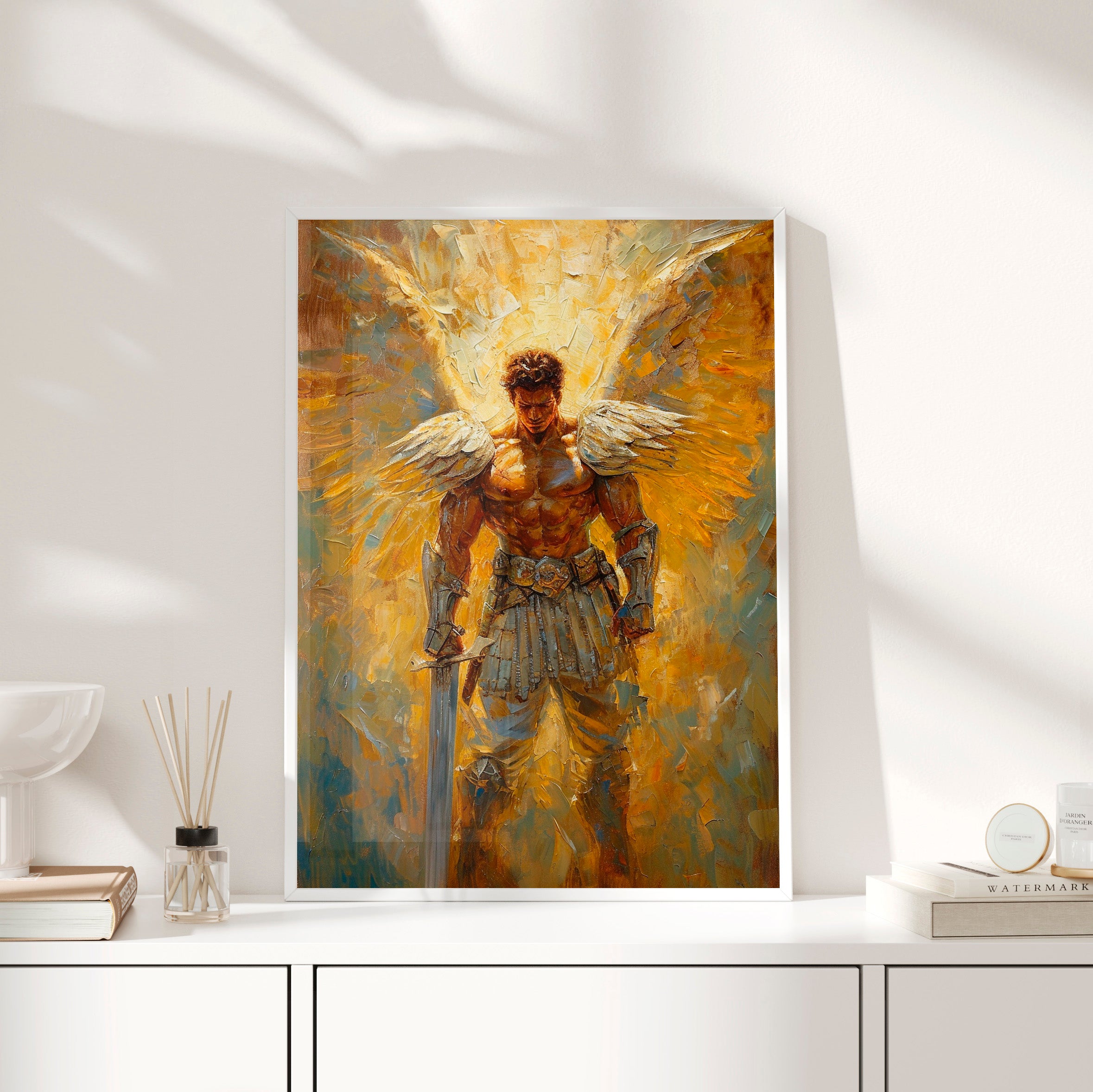 Framed Paper Print - Celestial Warrior&