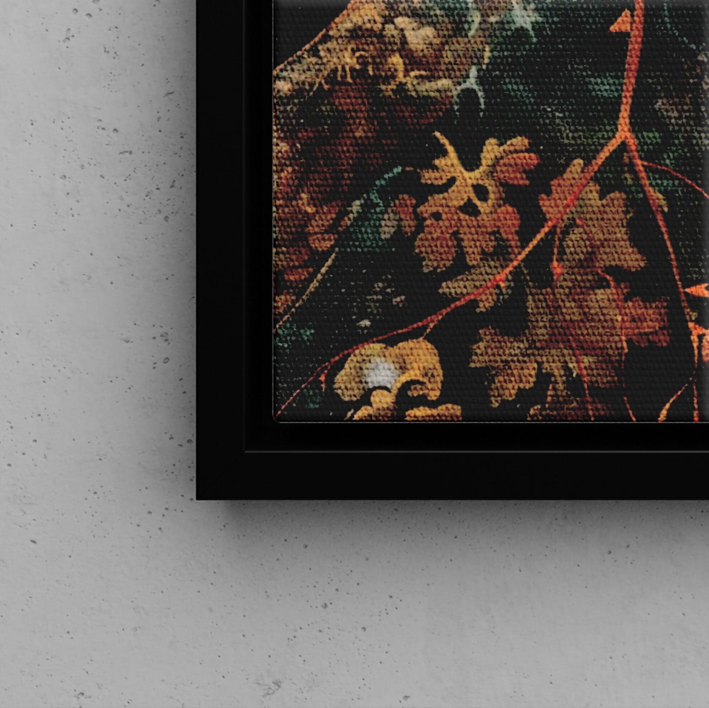 Framed Canvas - Majestic Hawk in Autumn