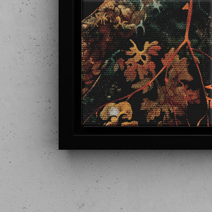 Framed Canvas - Majestic Hawk in Autumn