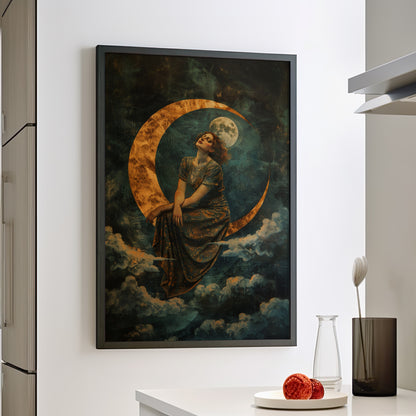 Framed Paper Print - Moonlit Reverie