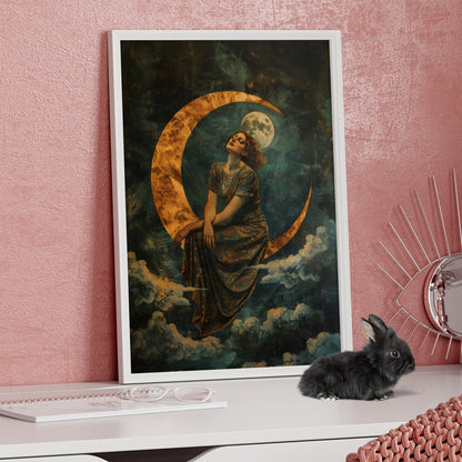 Framed Paper Print - Moonlit Reverie