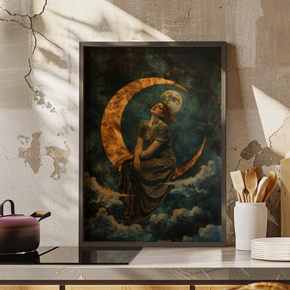 Framed Paper Print - Moonlit Reverie