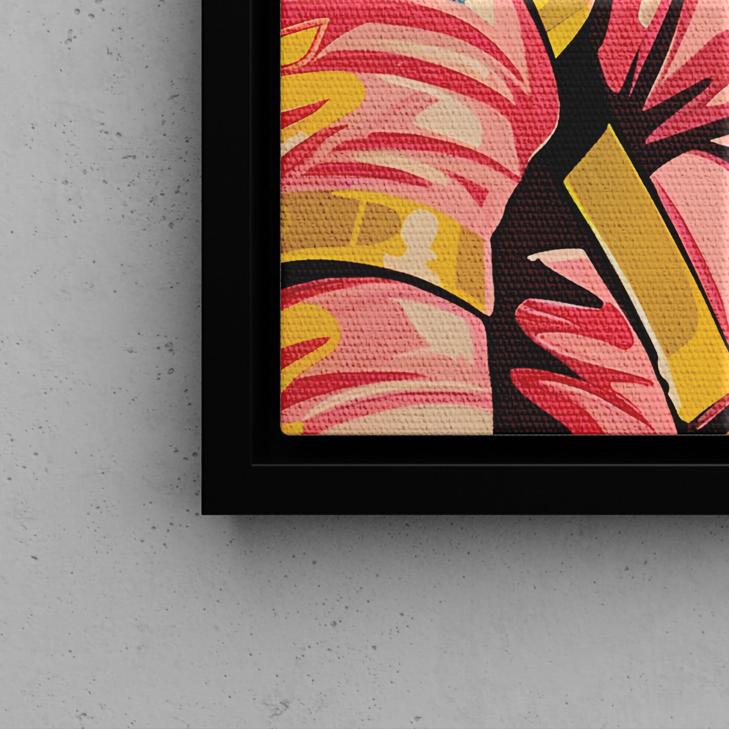 Framed Canvas - Catstronaut Pink Mission