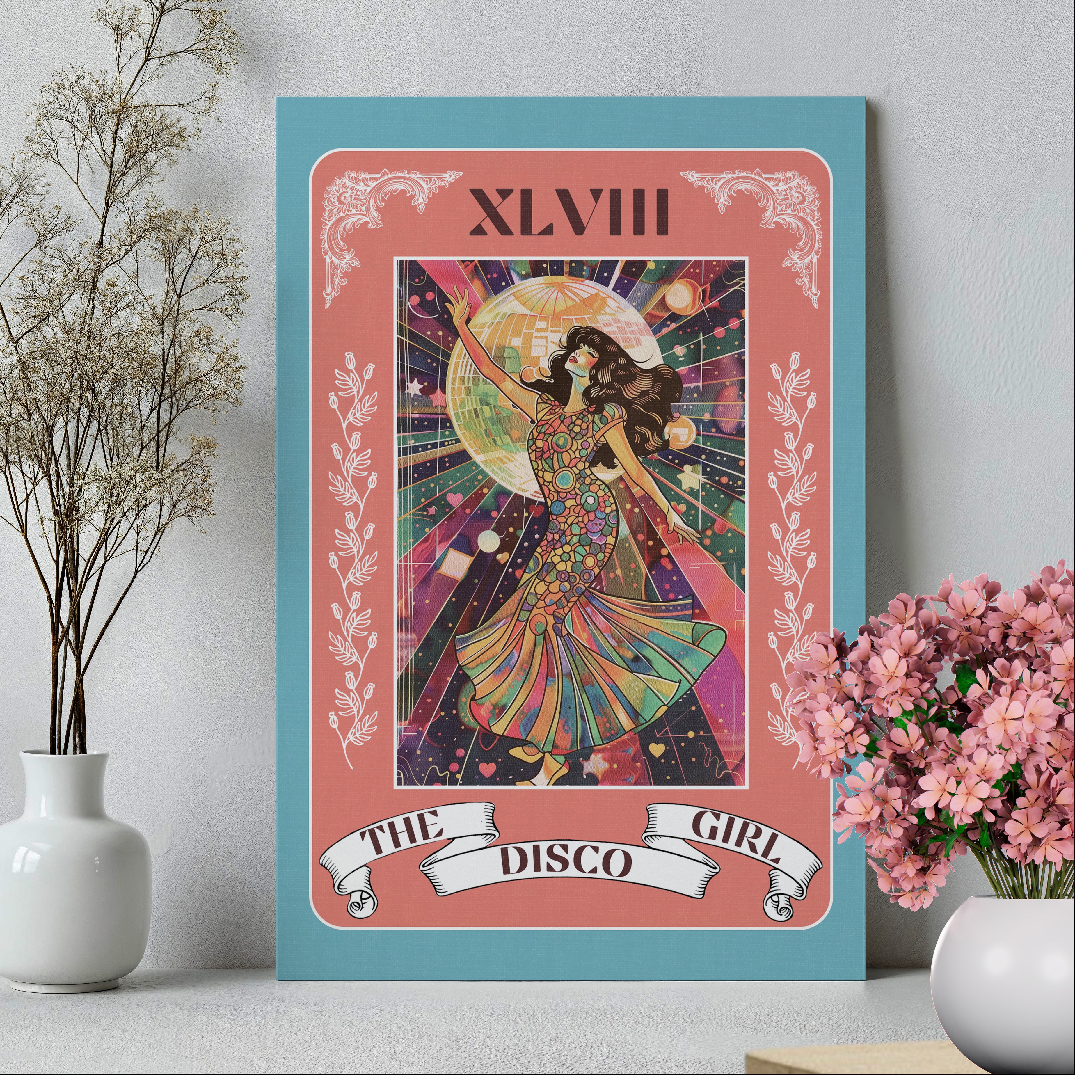 .75" Matte Canvas - The Disco Girl