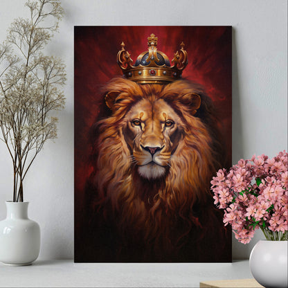 .75&quot; Matte Canvas - Majestic Lion Royale