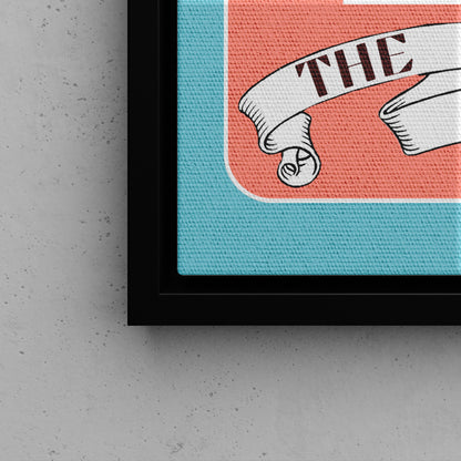 Framed Canvas - The Disco Girl
