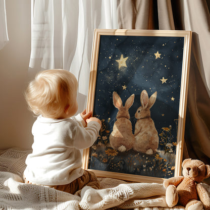 Stargazing Bunnies Love