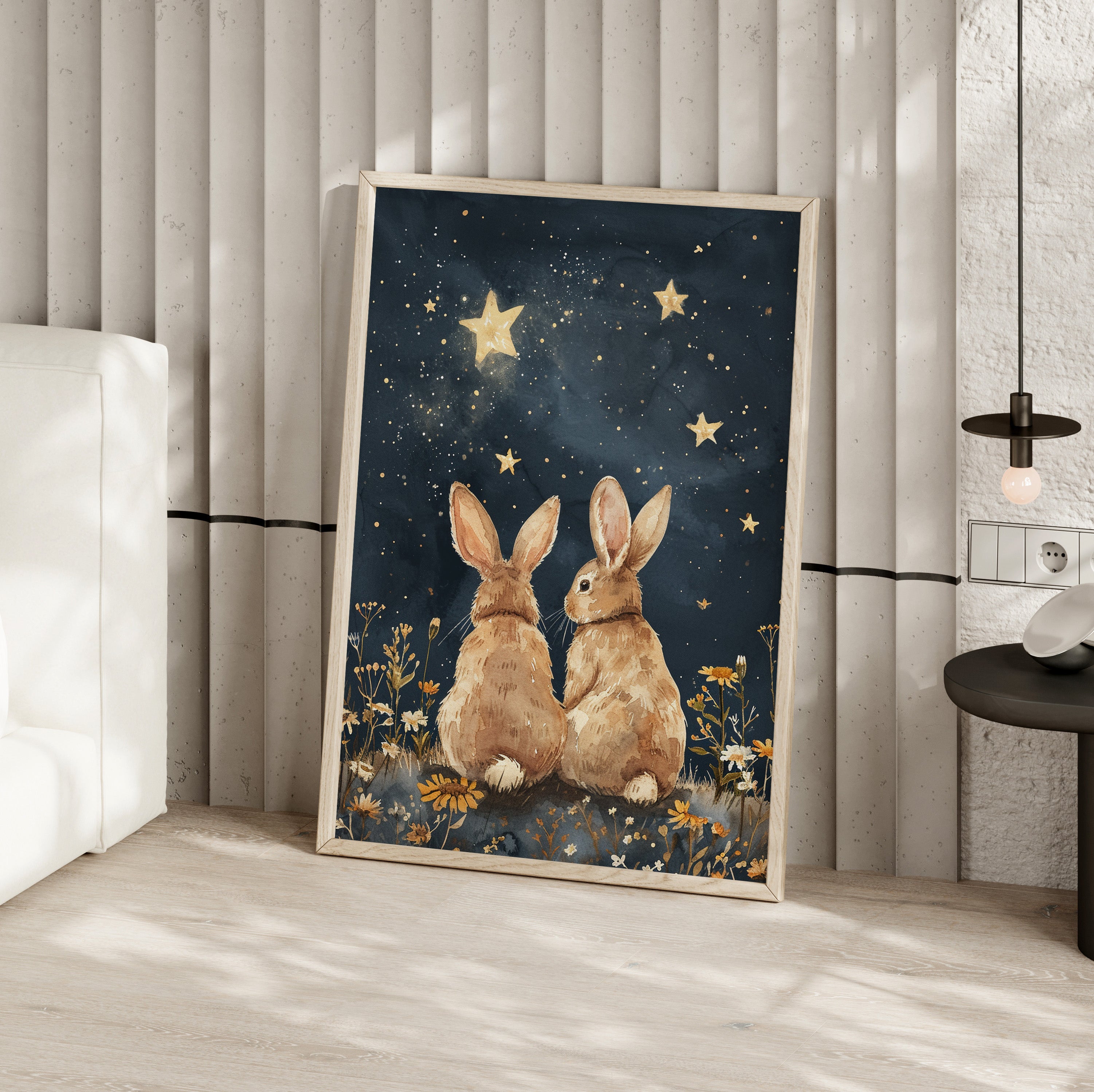 Stargazing Bunnies Love