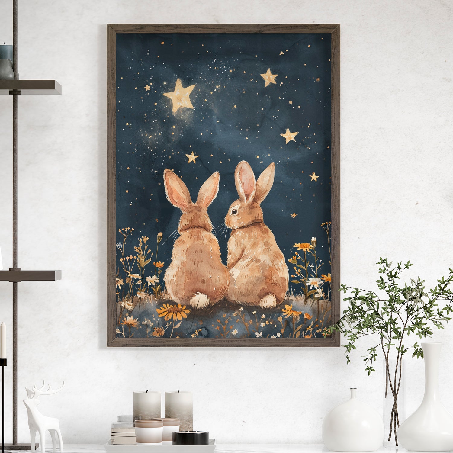 Stargazing Bunnies Love