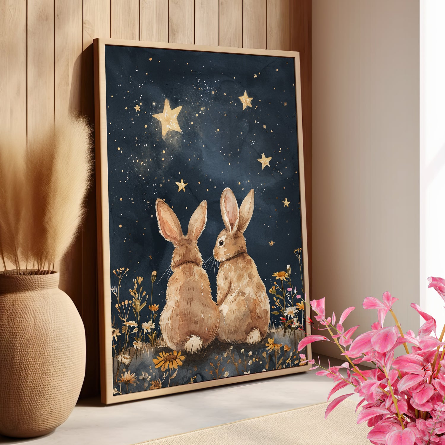 Stargazing Bunnies Love