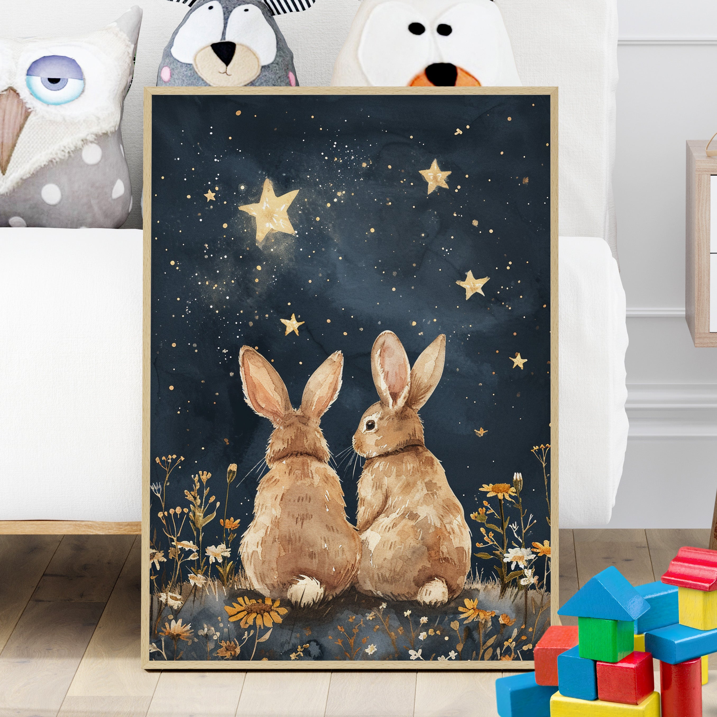 Stargazing Bunnies Love