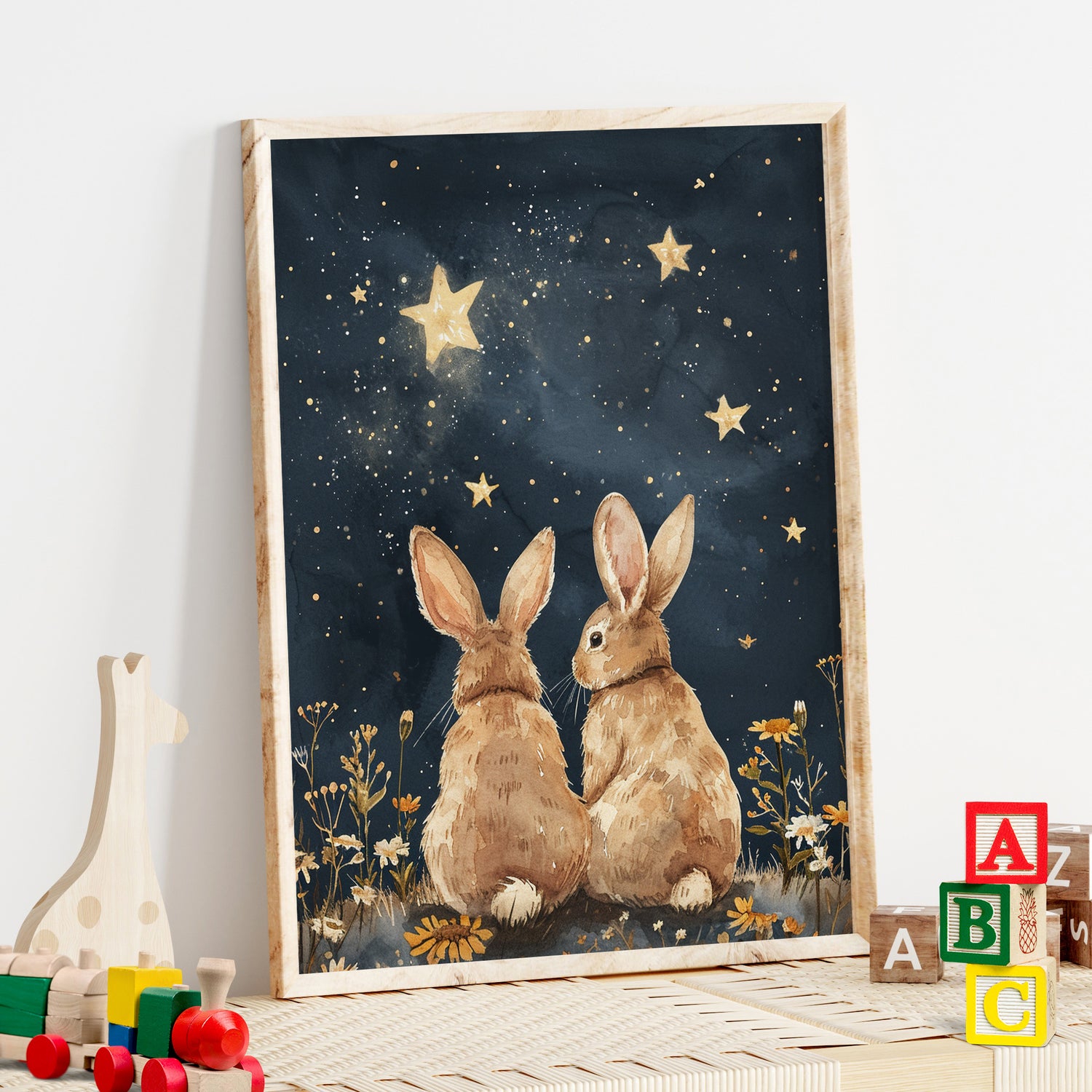 Stargazing Bunnies Love