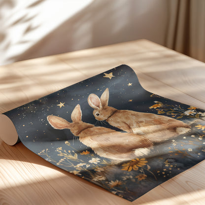 Stargazing Bunnies Love