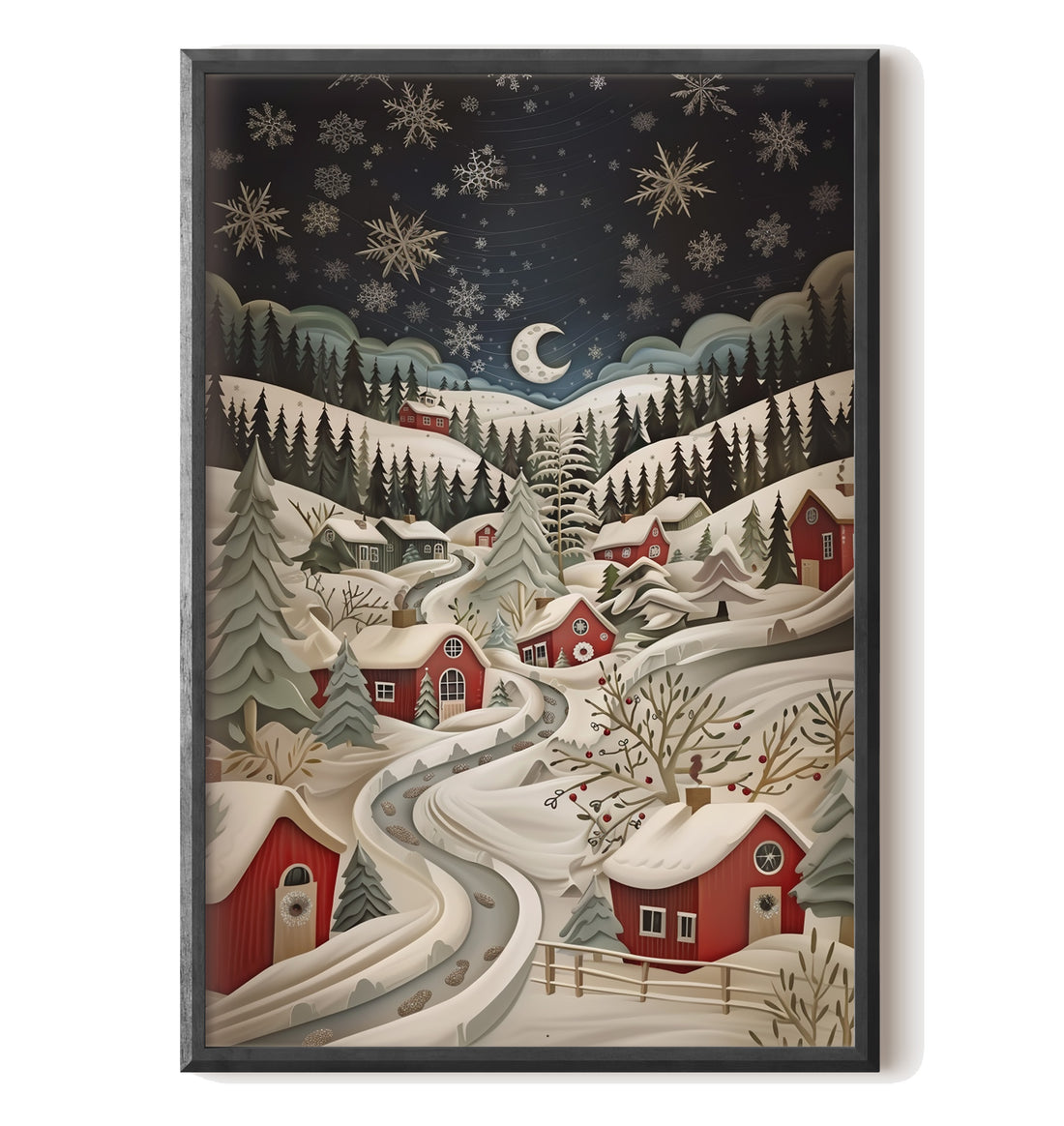 Silent Snowfall Village