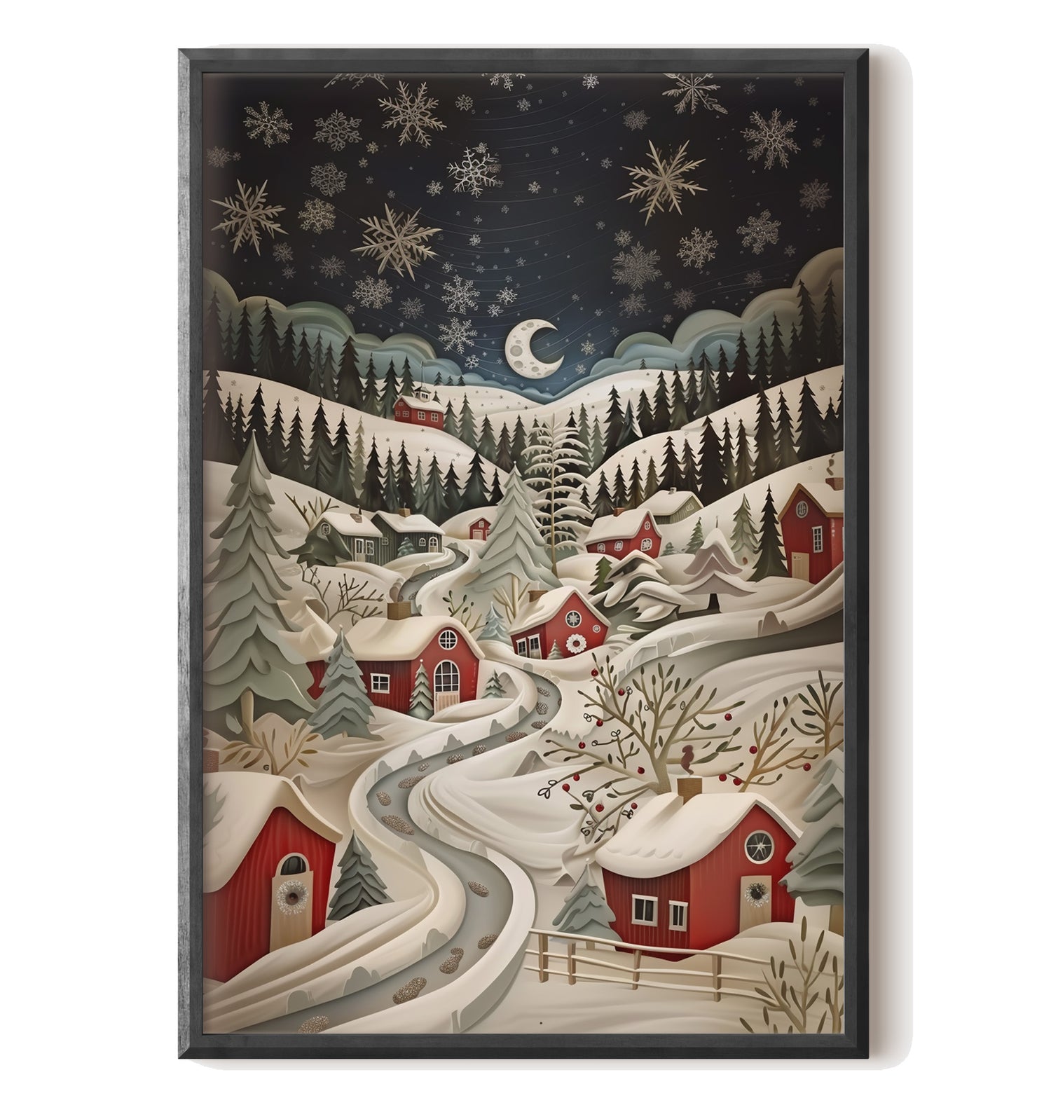 Silent Snowfall Village