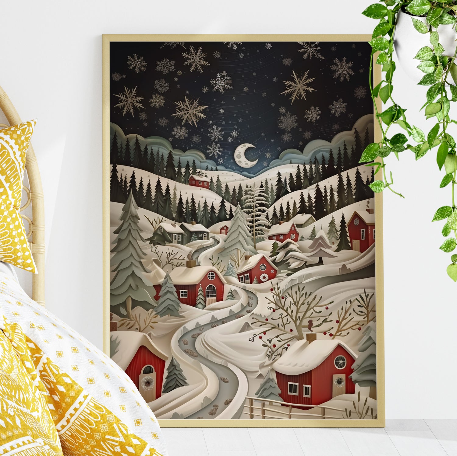 Silent Snowfall Village