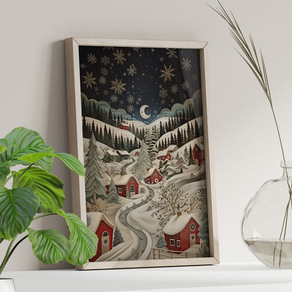 Silent Snowfall Village