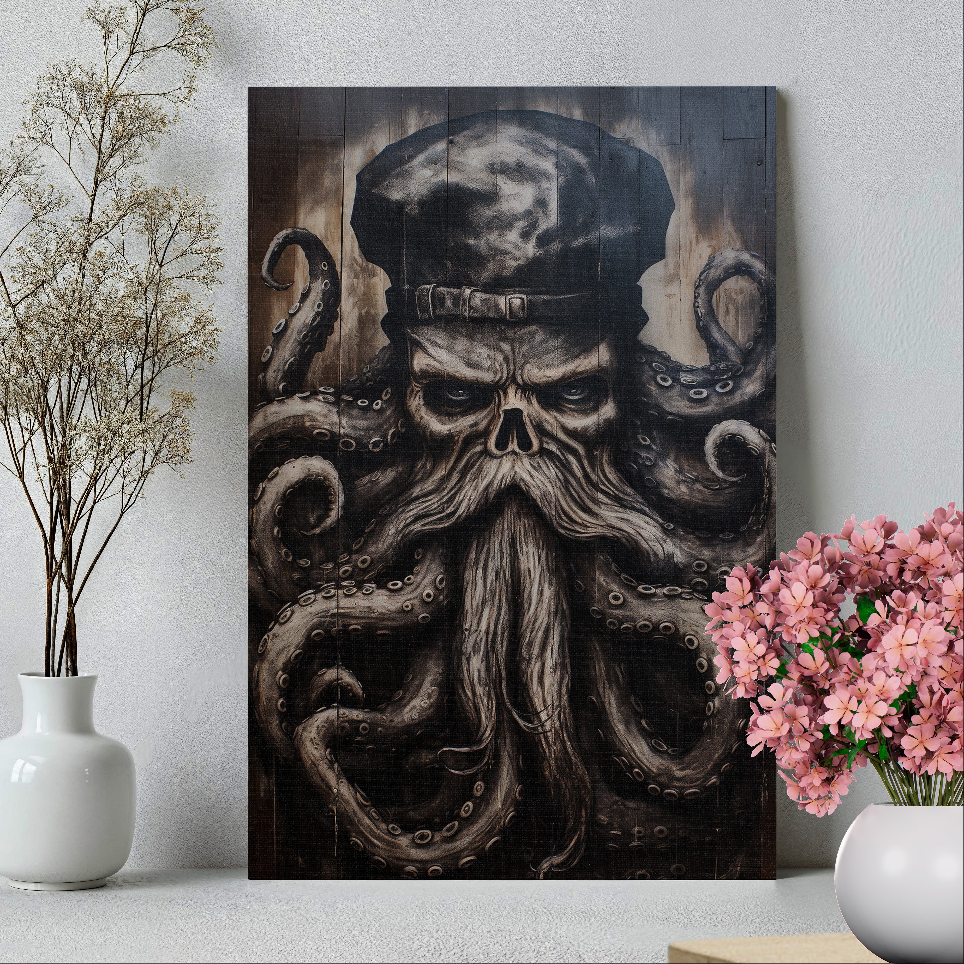 .75&quot; Matte Canvas - Kraken Captain&