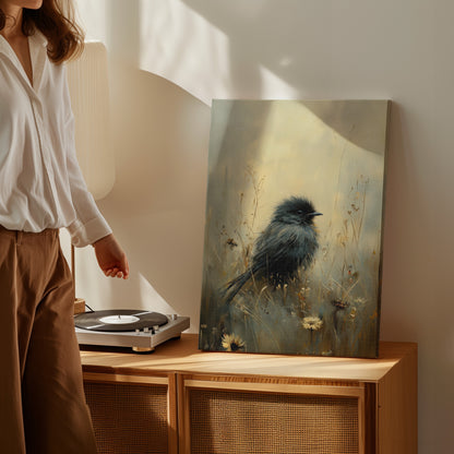 1.25" Matte Canvas - Golden Meadow Bird