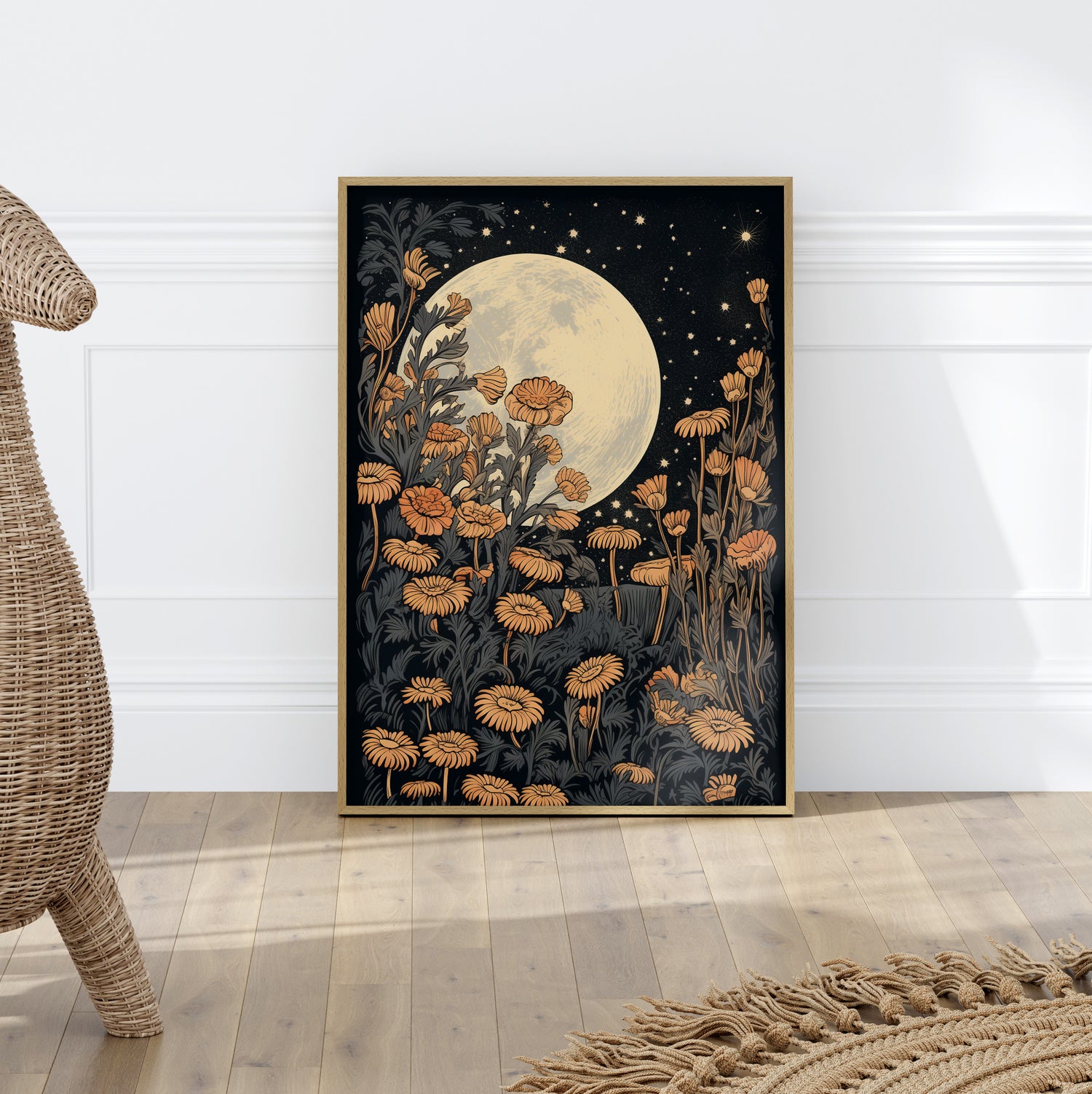 Moonlit Floral Serenade