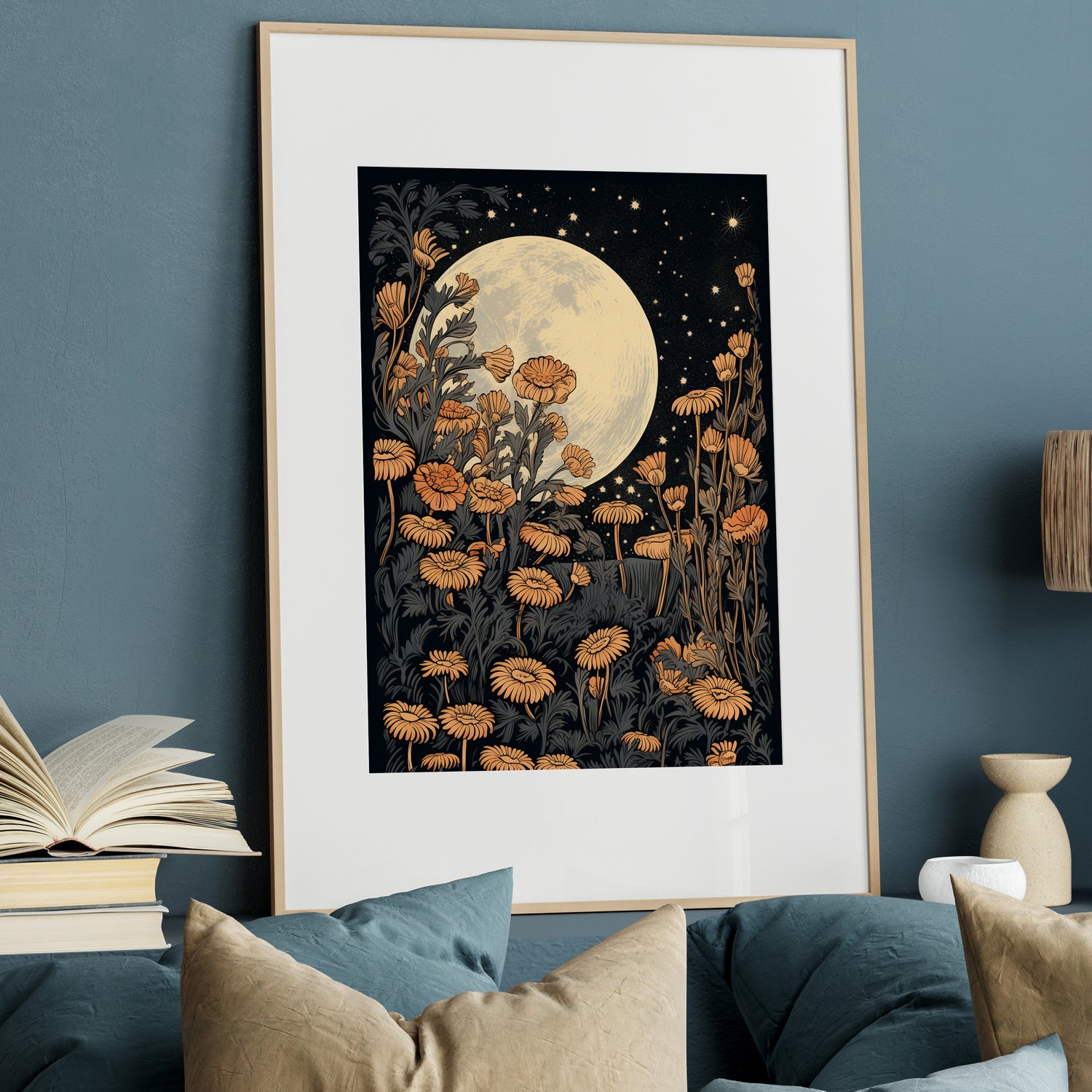 Moonlit Floral Serenade