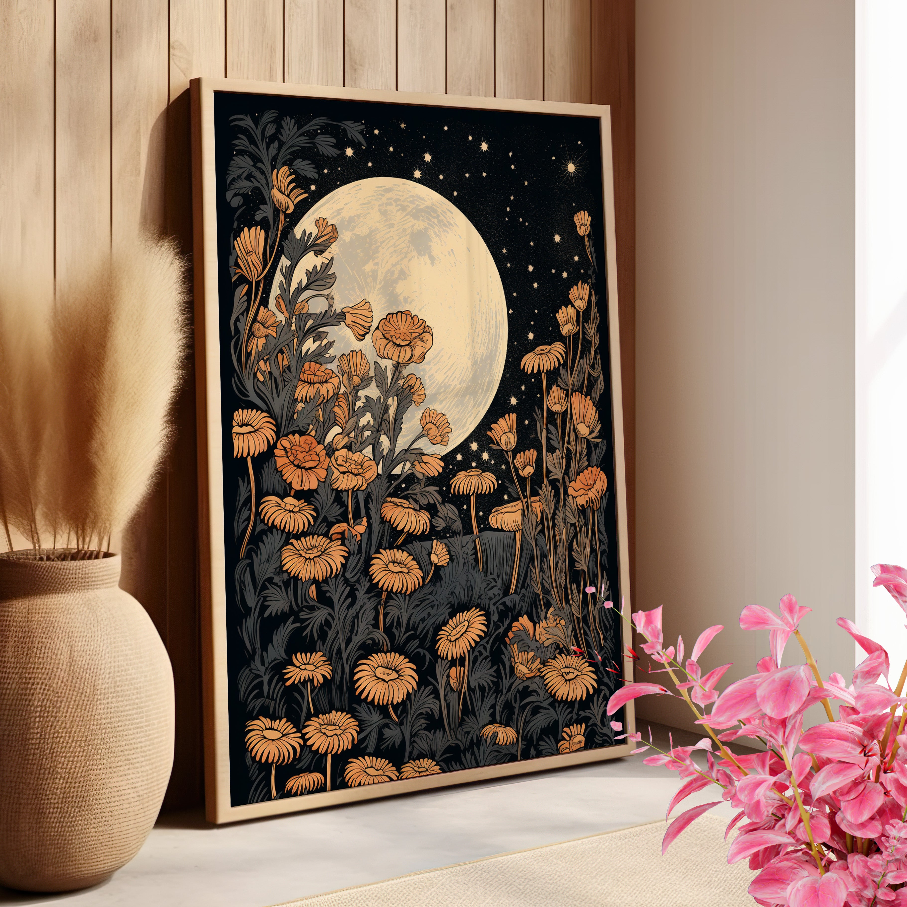 Moonlit Floral Serenade