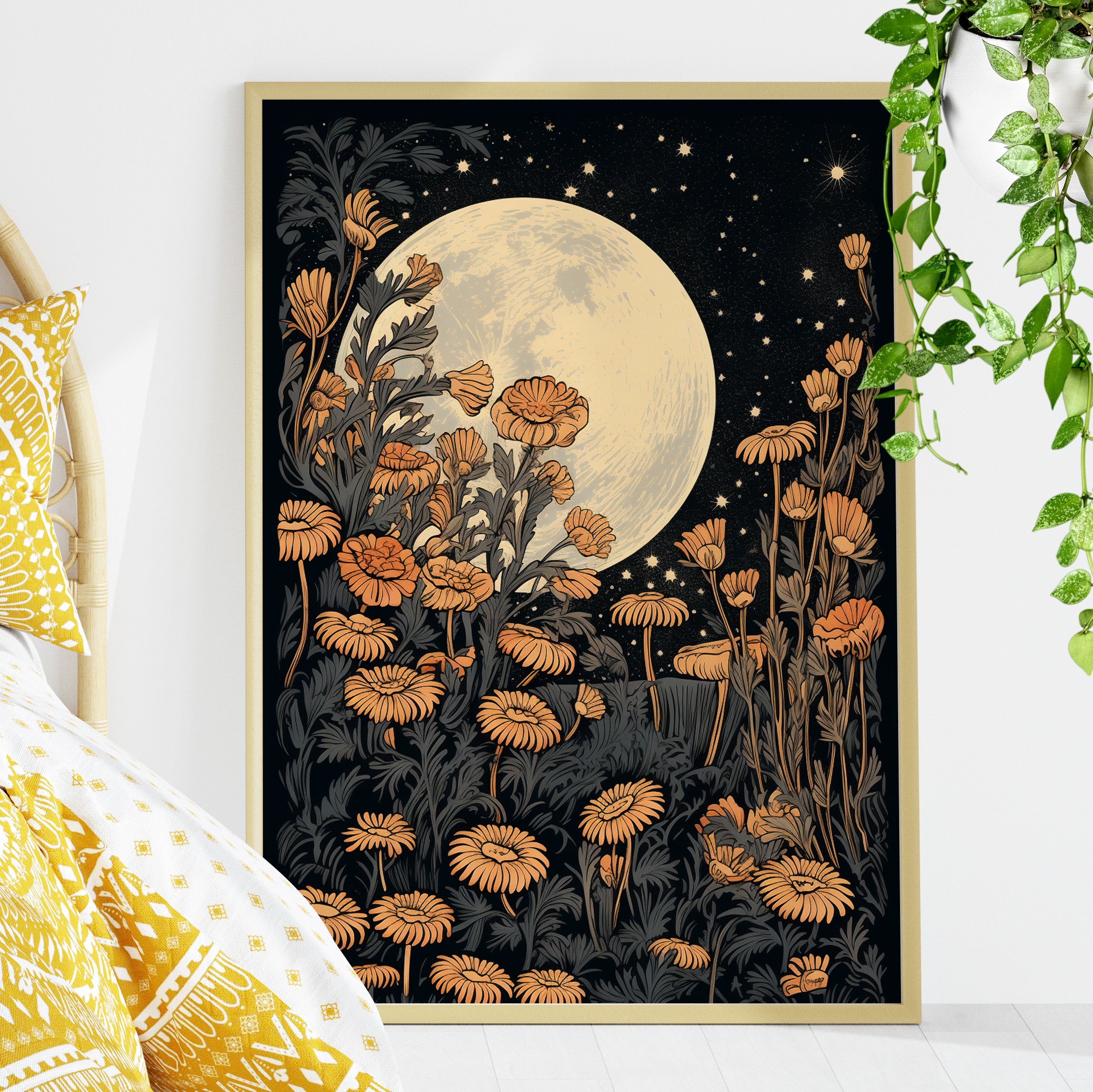 Moonlit Floral Serenade