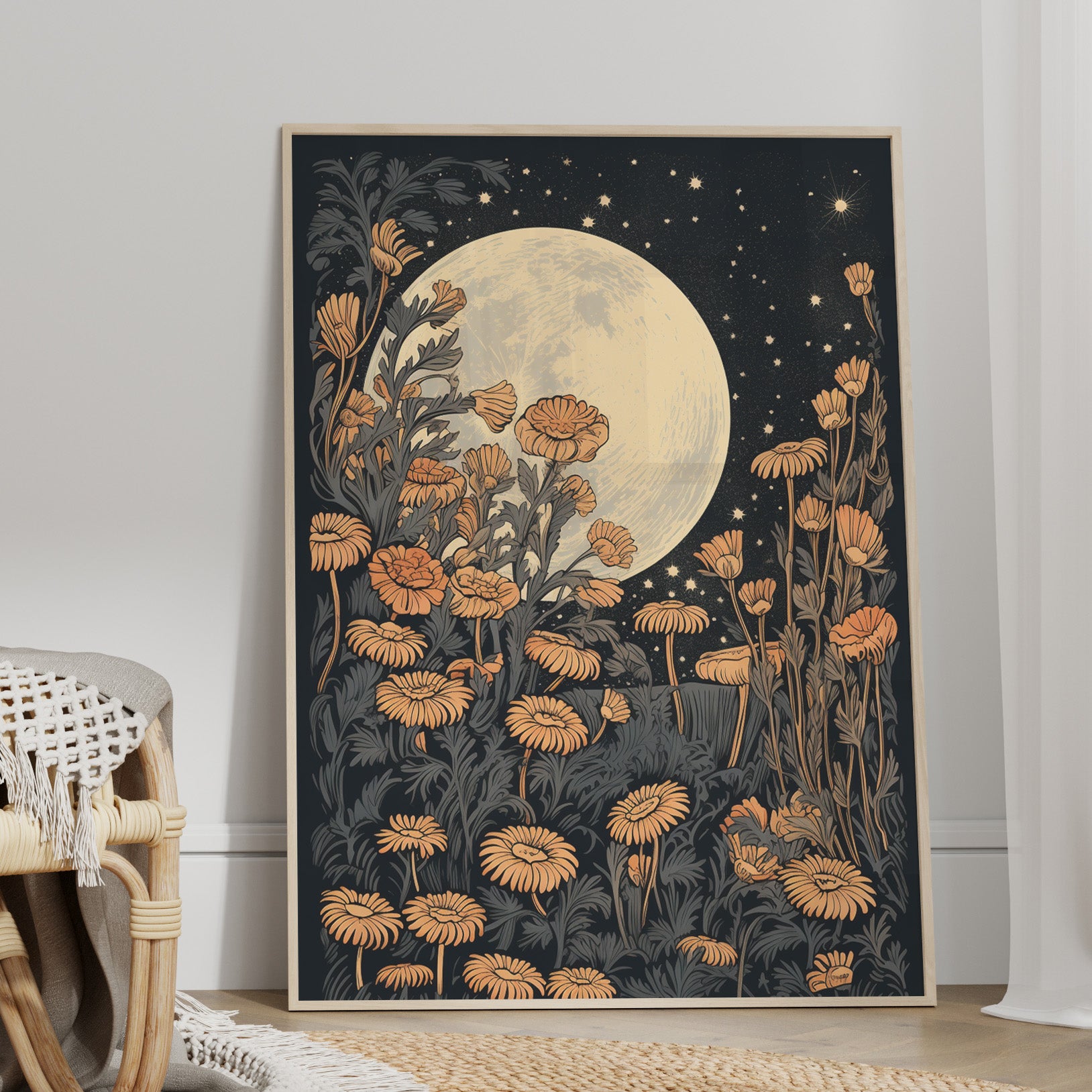 Moonlit Floral Serenade