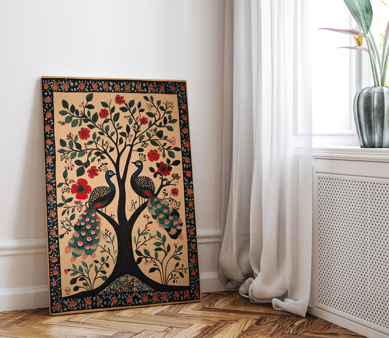 .75" Matte Canvas - Lovers Under Blooming Canopy