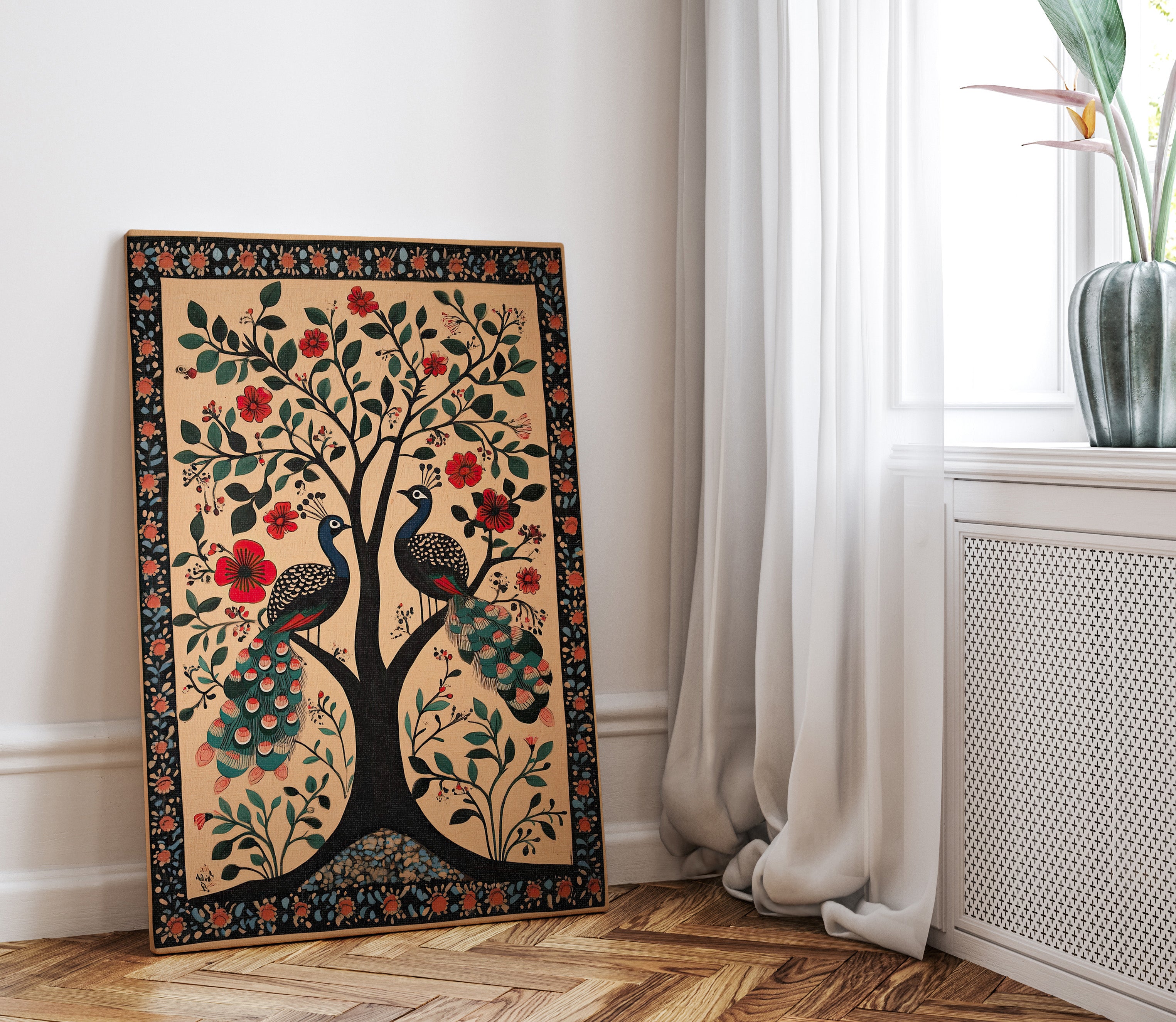 .75" Matte Canvas - Lovers Under Blooming Canopy