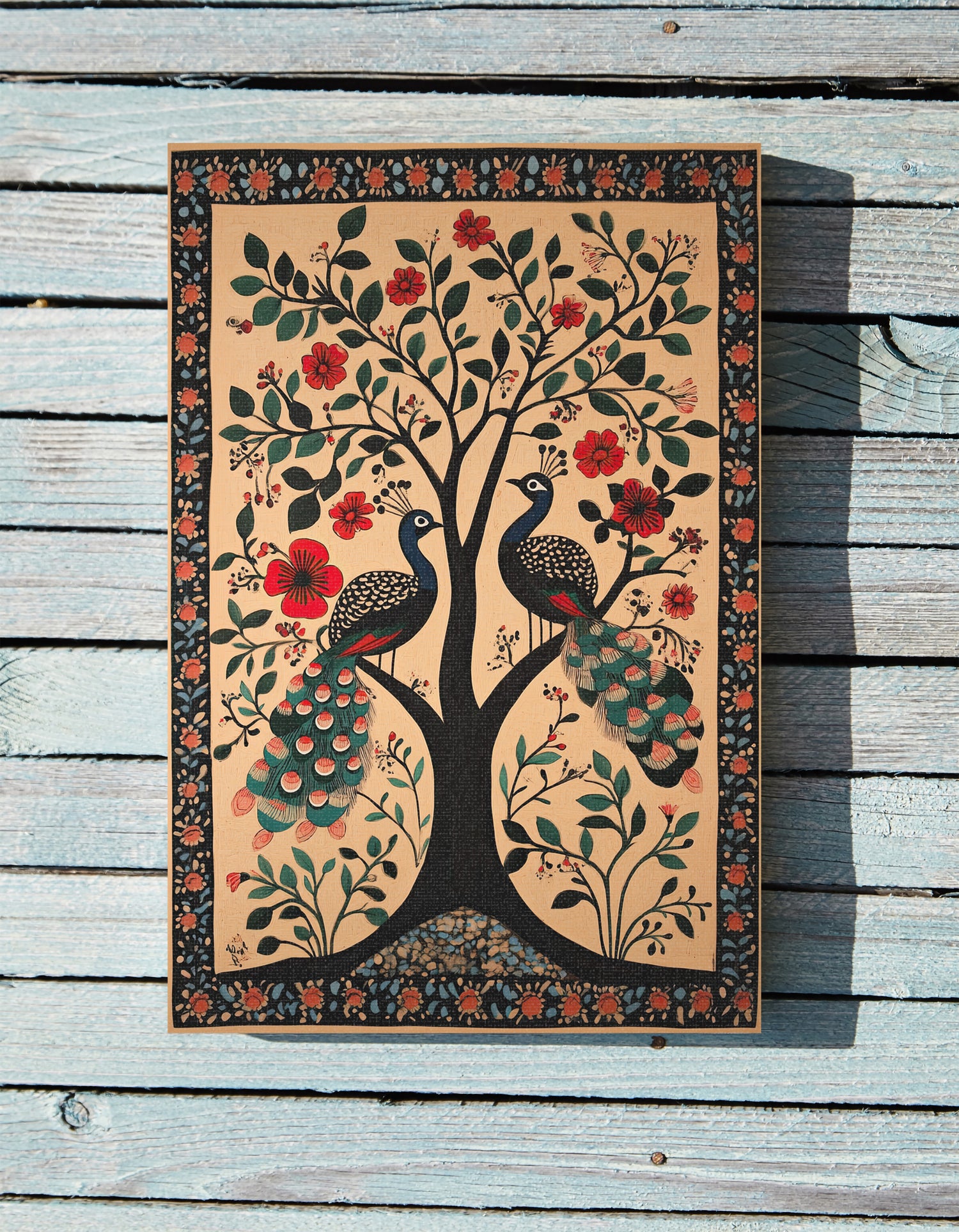 .75" Matte Canvas - Lovers Under Blooming Canopy