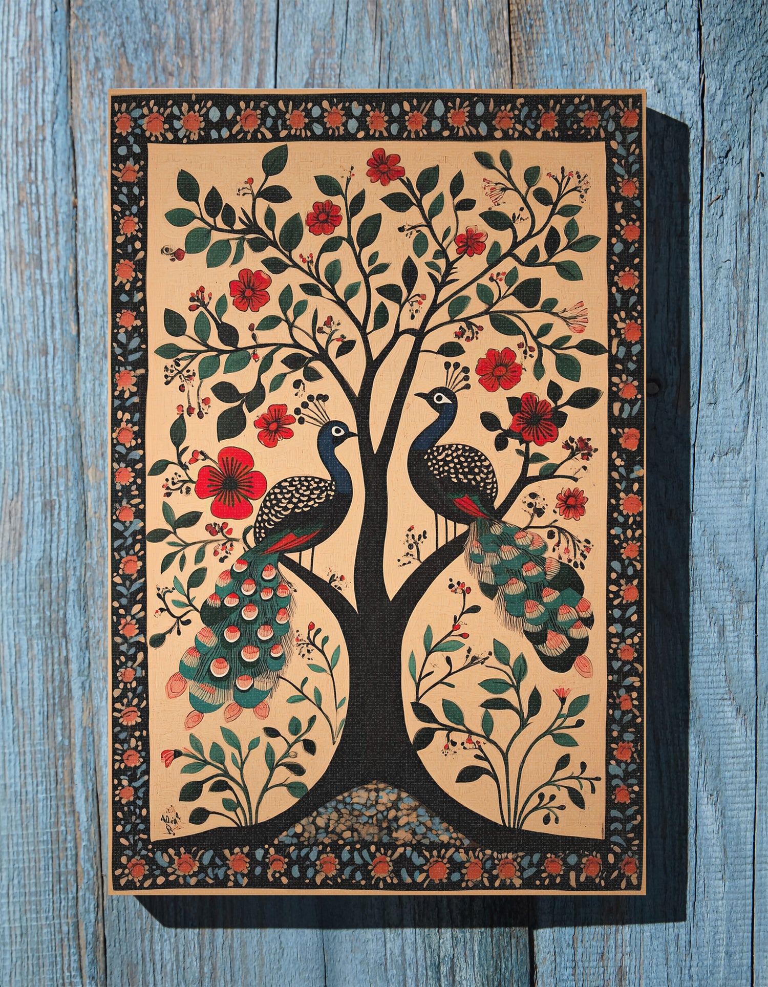 .75" Matte Canvas - Lovers Under Blooming Canopy